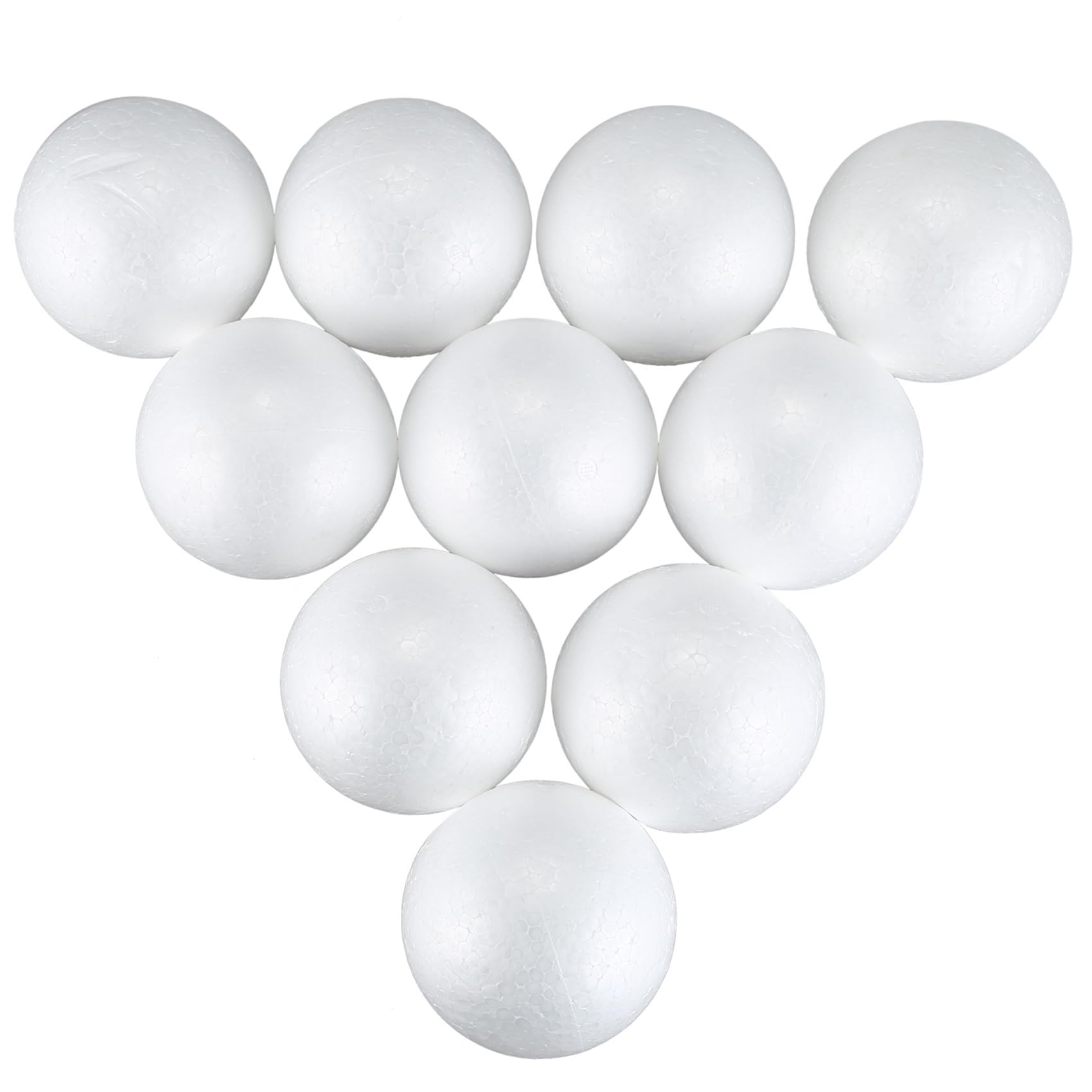 100 X Decorazione Natalizia Modellismo Artigianale Sfera in Polistirolo Espanso 10Cm -