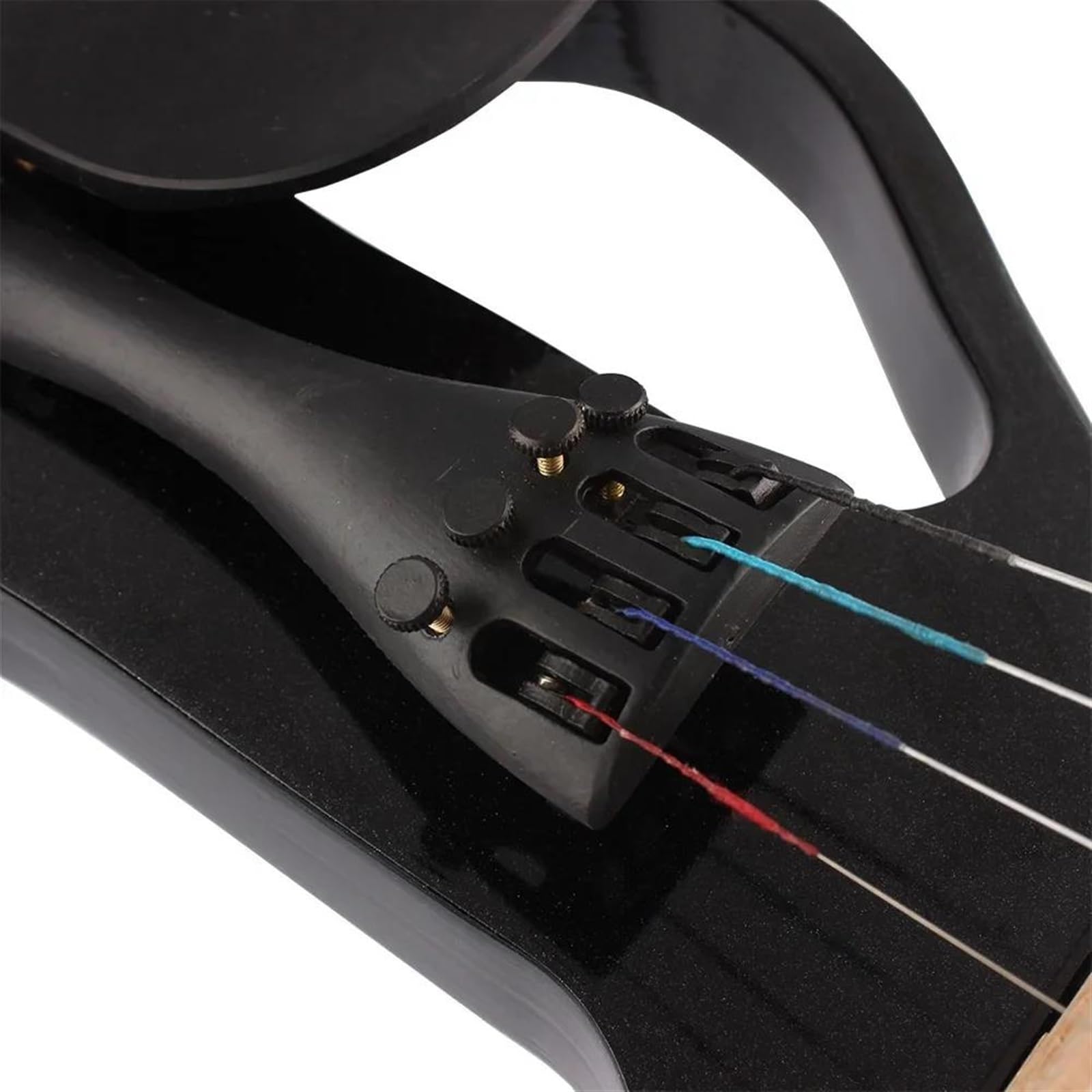 Violino Set Violino Elettrico Professionale 4/4 Violino Strumento A Corde Violino Nero Con Custodia Per Accessori Cavo Per Cuffie