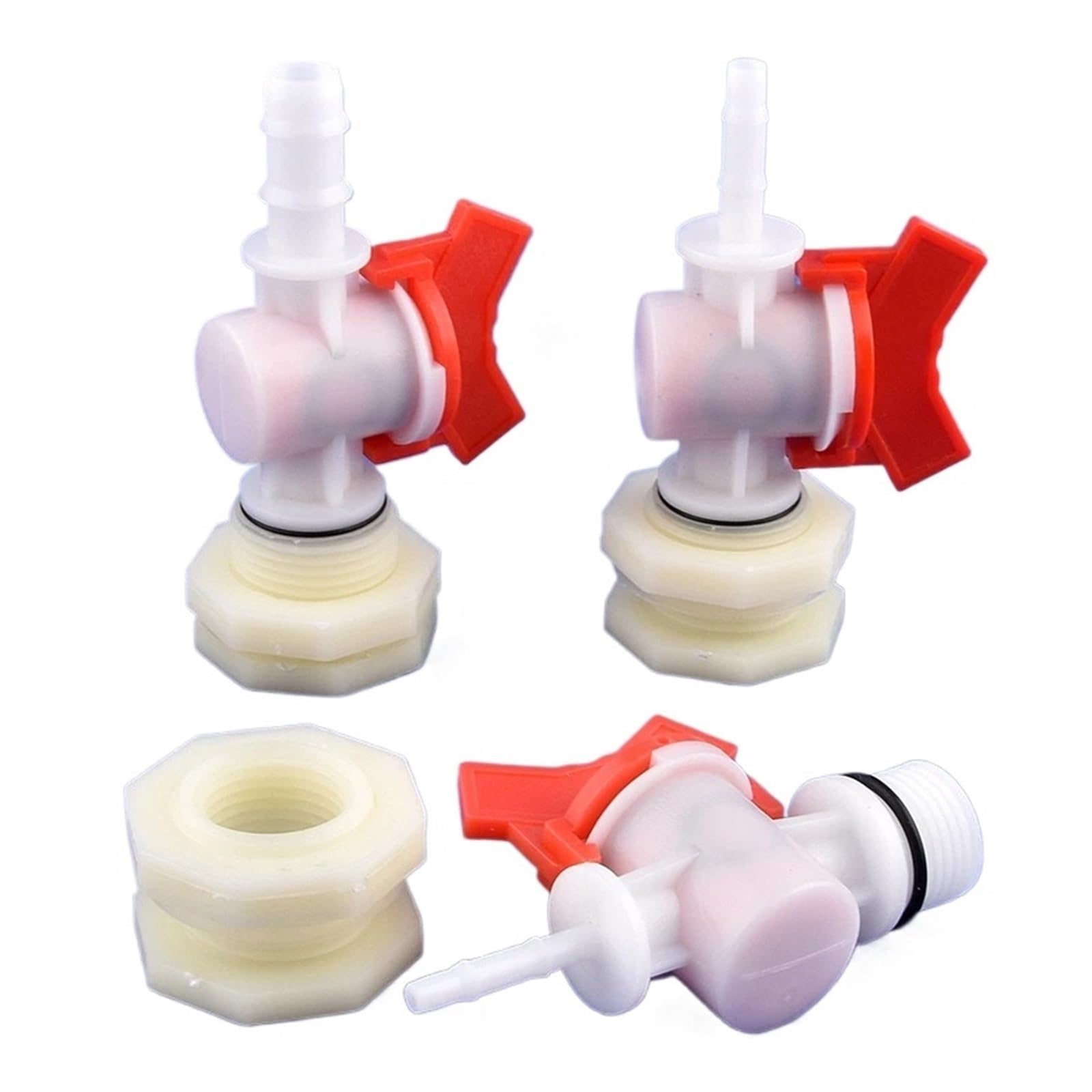 Juego de 20 Conectores de válvula de Bola G1/2 a 4~20 mm for Tanque de Agua, Juego de filtros for Acuario, riego de jardín, Juntas de Manguera for Piscina, 20 Unidades(G1I2-16mm)
