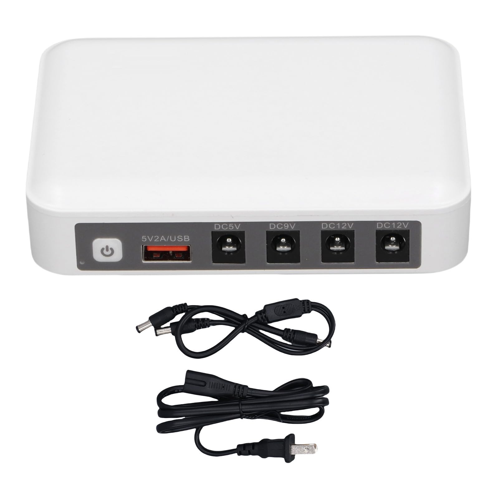 Mini UPS 6000 MAh, 5V 9V 12V Salida Múltiples, Guardias Respuestas de Alimentación del Enrutador para Oficina en Casa (Enchufe de la UE)