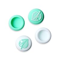 Vista 2 de LICHIFIT Joystick Rocker Case Thumb Sticks Grip Cover Analog Caps for Animal Crossing for SwitchLite Joy-Con Controller Replacement Leaf Modified