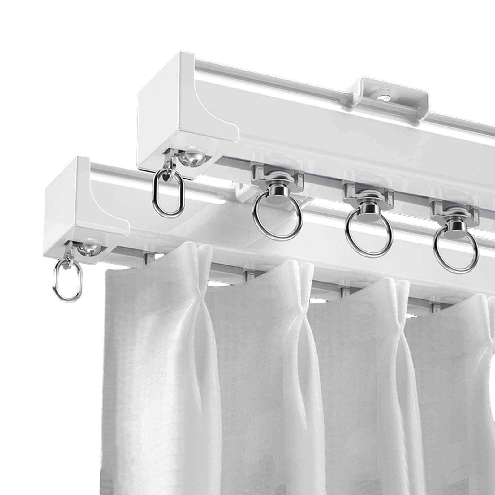 Ceiling Mounted Curtain Track System 2 12ft 18ft Adjustable Ceiling