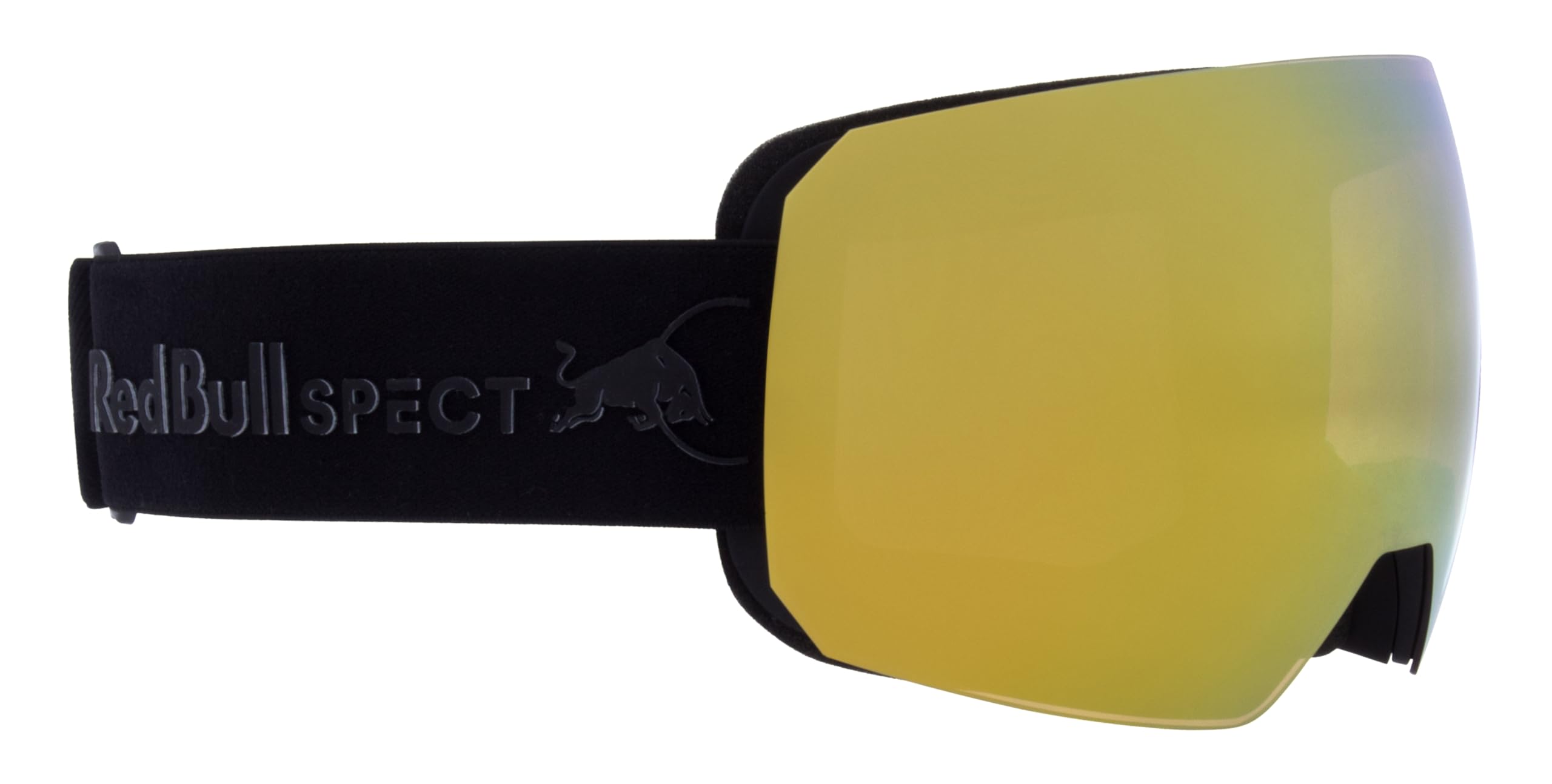Masque de ski CHUTE-01 noir et marron finition miroir or