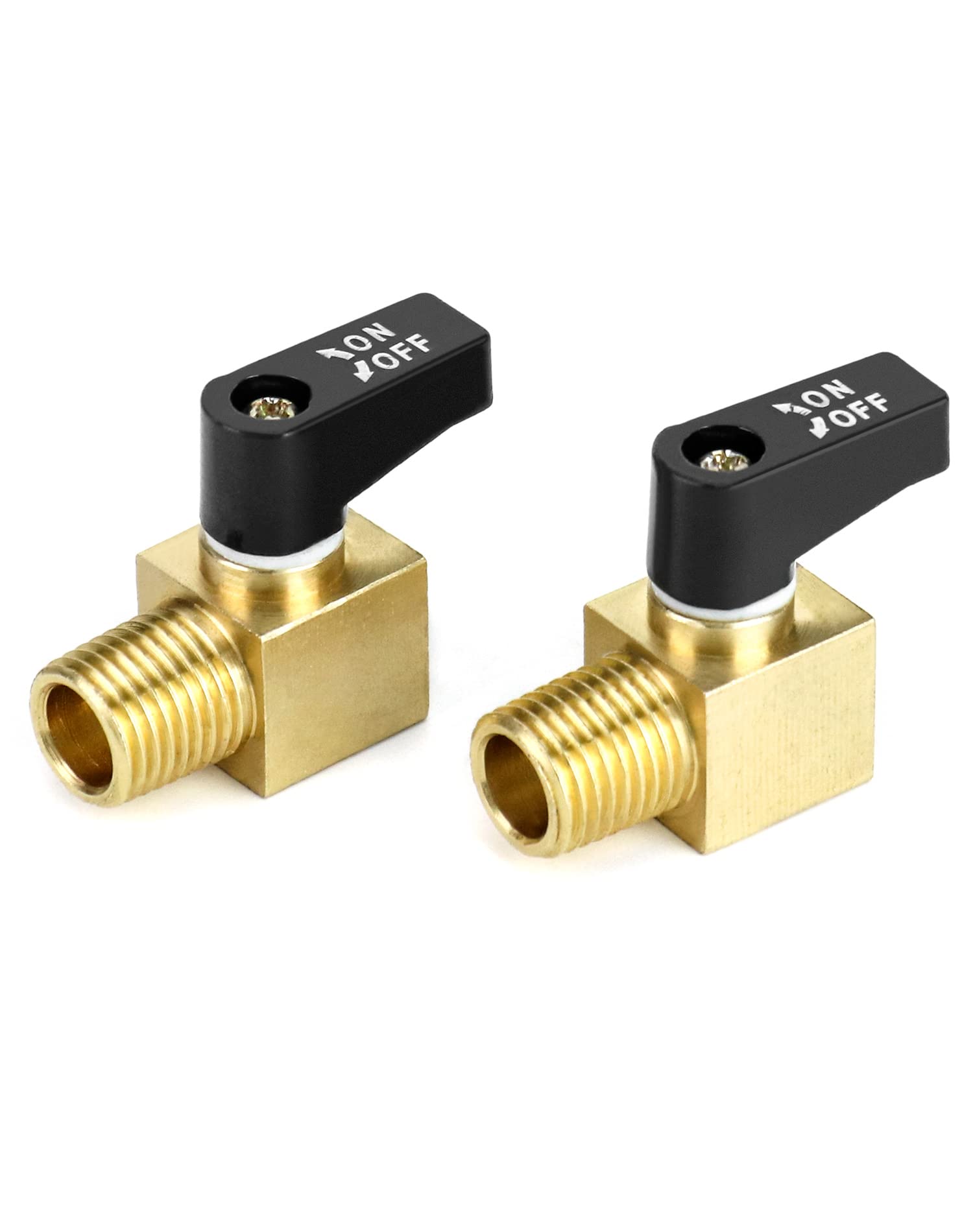 Vanne à compresseur d'air QWORK 1/4" NPT en laiton résistant pour réseau pneumatique