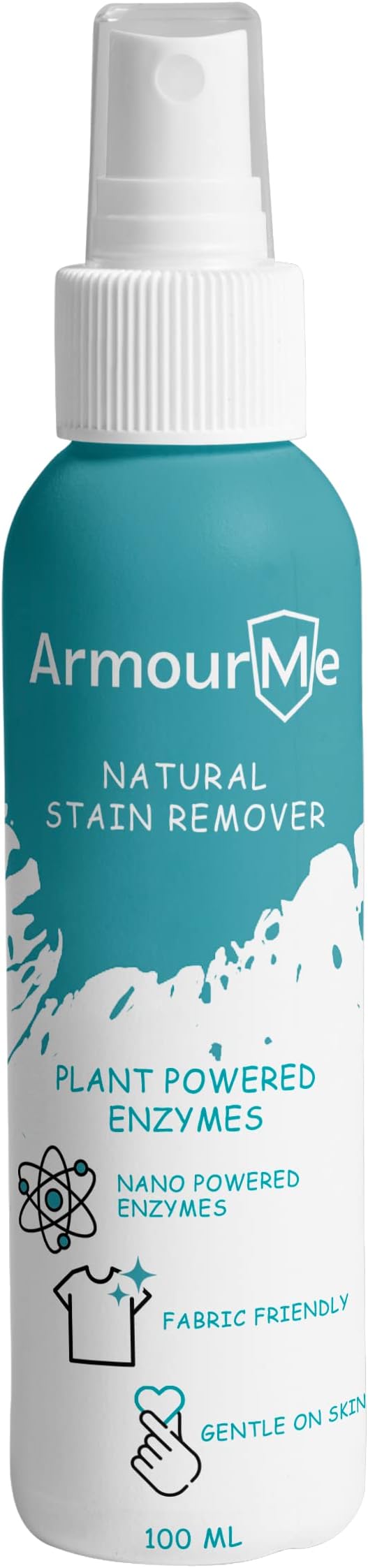 Stain Remover, Enzyme-Based Stain Remover for Clothes, New and Old Laundry, Spot Cleaner, Plant-Based, Natural Stain Remover Spray, Free and Clear. (100 ML)