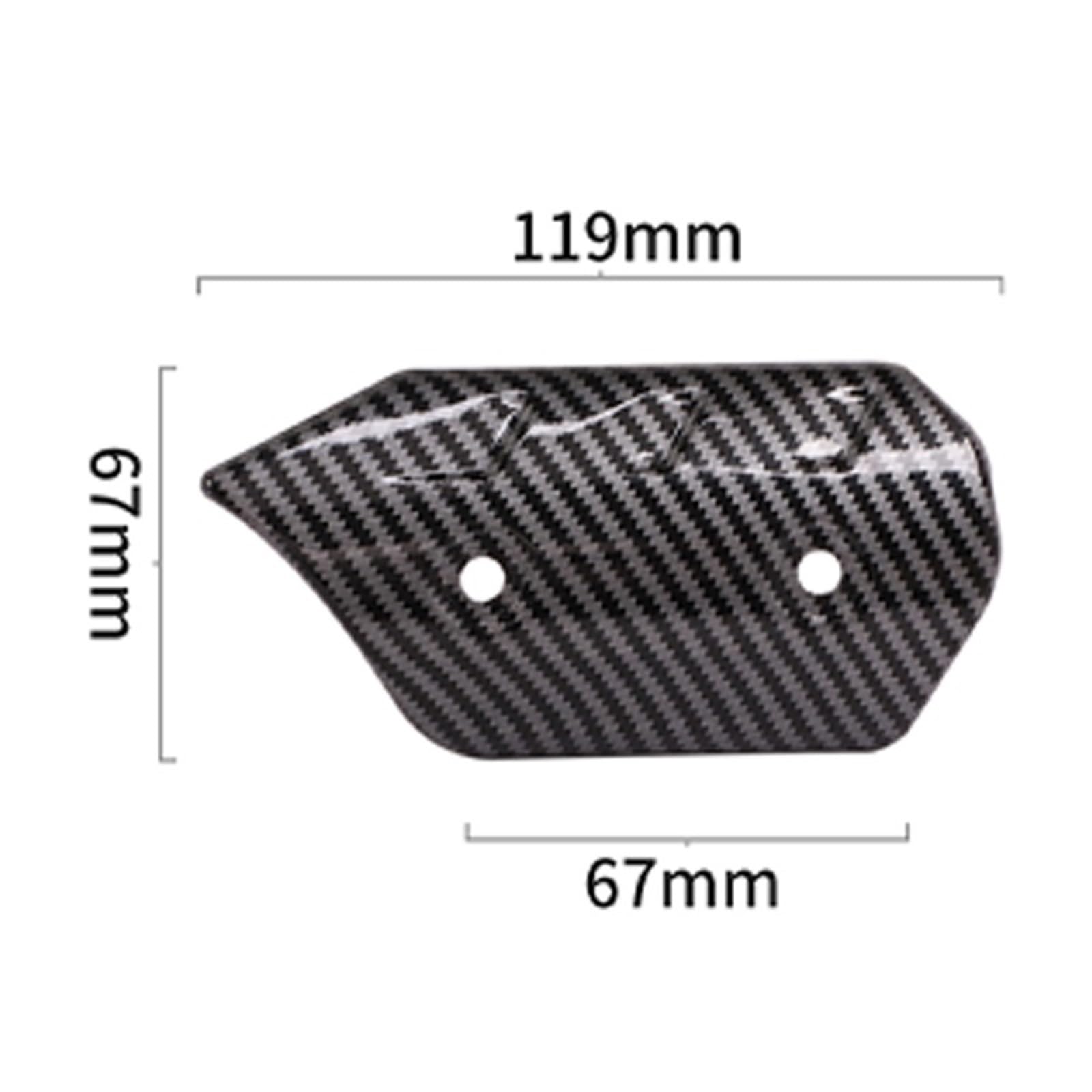 Osłona termiczna Osłona termiczna rury wydechowej motocykla, osłona z włókna węglowego, izolacja termiczna, tłumik chroniący przed oparzeniami, 3,8 mm do 4,5 mm(D)