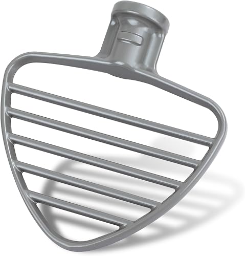 Pastry Beater for Tilt-Head Stand Mixers，KSMPB5W Pastry Beater Compatible with kitchen Aid Tilt-Head Stand Mixers 4.5-5 Qt (Grey)
