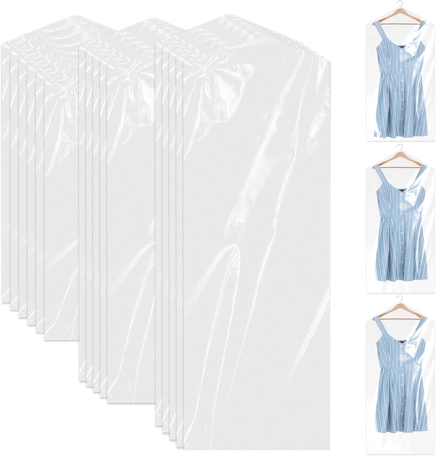 Garment Bags For Hanging Clothes 20 Pack Gament Bags Fo Hanging