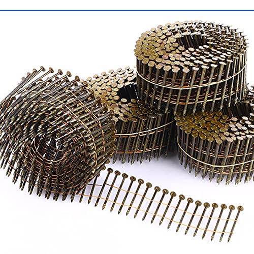 90mm Coil Nails Threaded Nails Polished Rod Light Nails Ring Pattern Spiral Tray Nails Packing Box Nails Anti-rust - Nails - - (Color: 90mm)