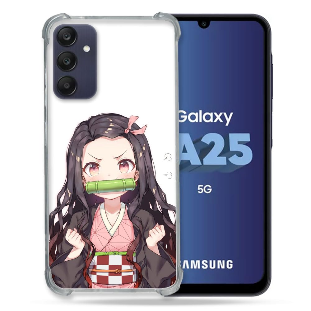 Cokitec Reinforced Case for Samsung Galaxy A25 5G Manga Demon Slayer Nezuko