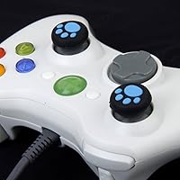 Vista 5 de yueton 5 Pairs Replacement Cat Pad Style Silicone Analog Controller Joystick Thumb Stick Grip Cap Cover for Sony Playstation 4 Controller