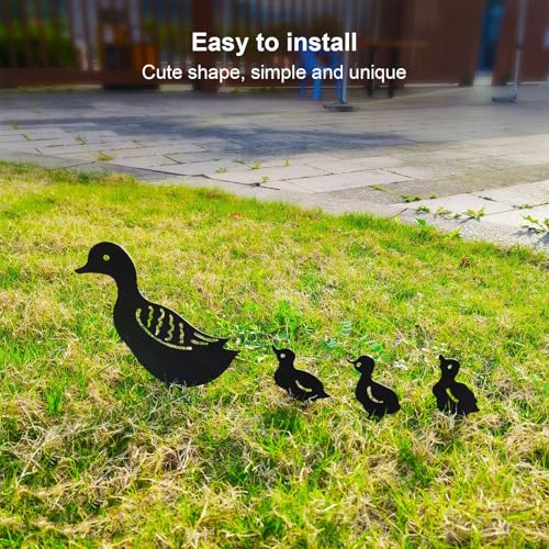 Gsycle 4PCS Duck Garden Statue - Image 3