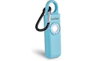 Ivation Personal SOS Alarm Keychain | Self-Defense Safety Siren