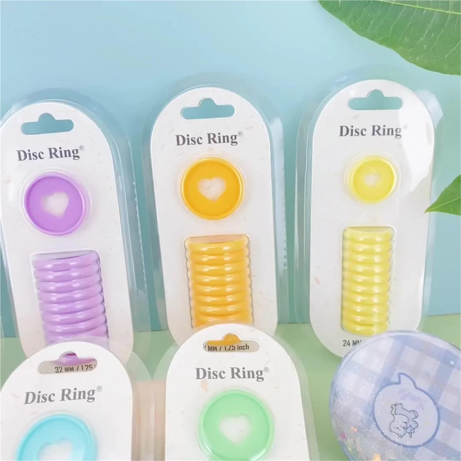 44 Stück Discbound Planer-Discs, 24/28/32 mm, Pilzloch-Binderinge für Notizbücher