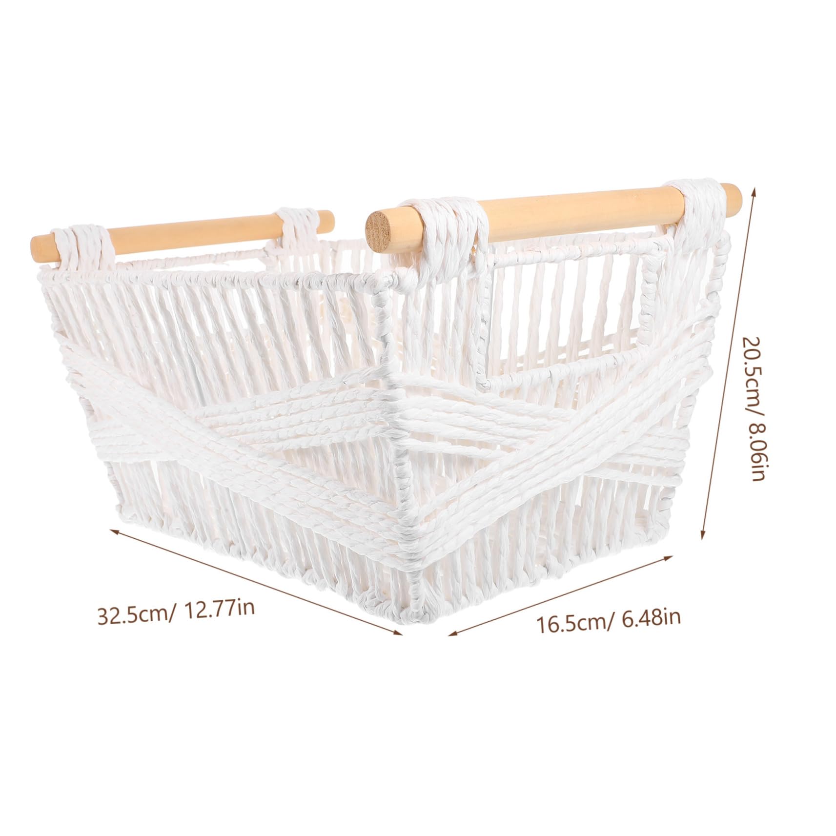Gewebter Aufbewahrungskorb Aus Papierseil Multifunktionaler Organizer Für Tisch Und Zuhause Vielseitiger Kleinigkeitenkorb Im Boho Stil