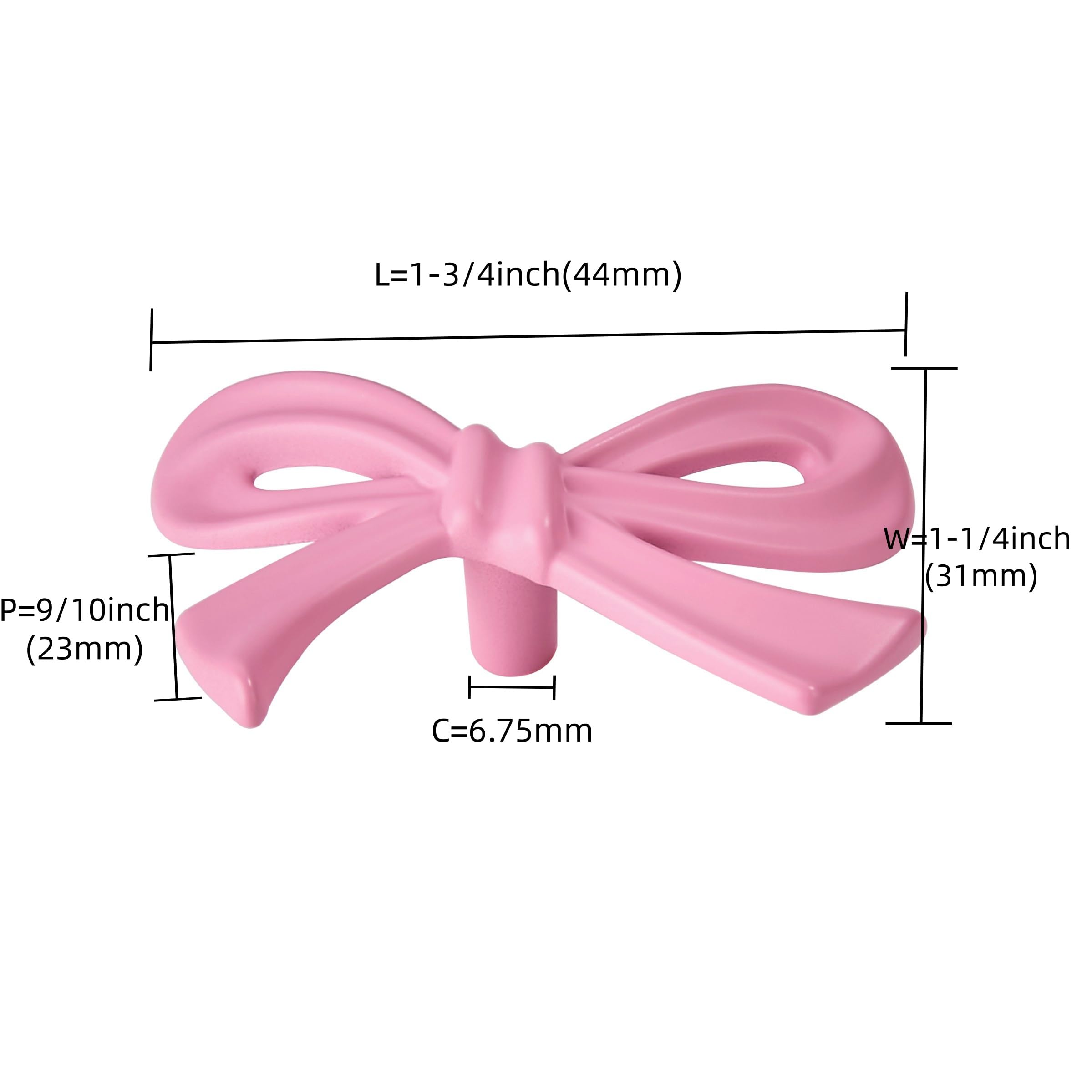 Round Pink Cabinet Knob, 1-11/16 in (43 mm) — KHTUMEWARE