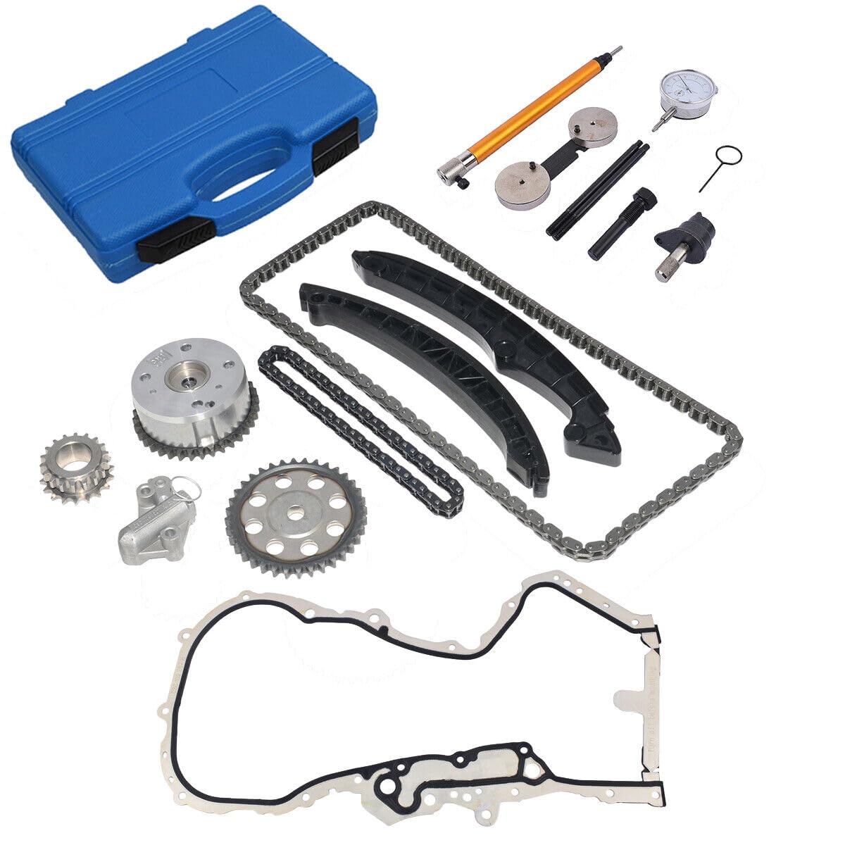 Kit di Catene di Distribuzione Strumento di Regolazione Compatibile con A1 A3 Golf Passat E0s 1.4 TSI CAV CAX CTH 03E109507S 03E109507K