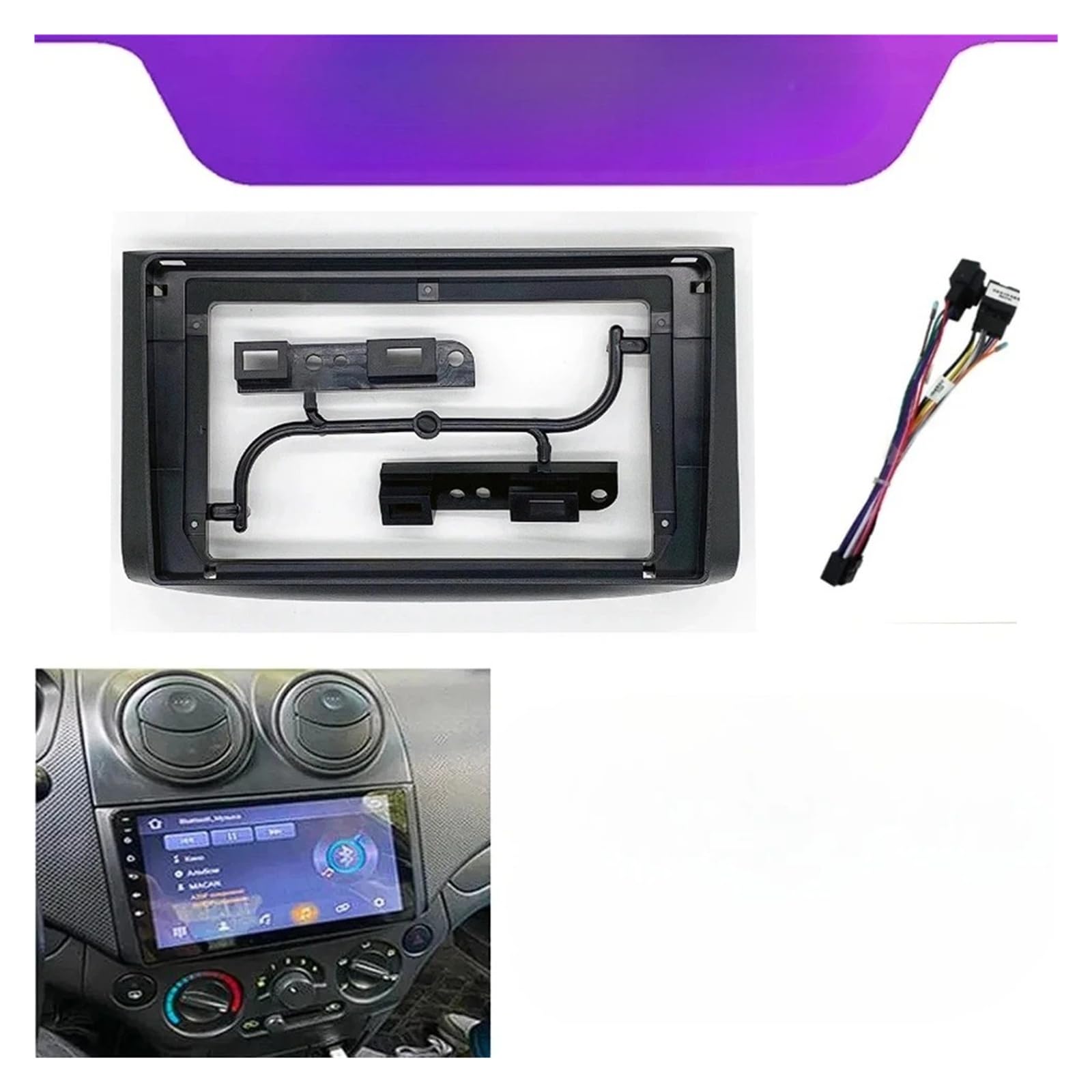 Mascherina Autoradio Cornice Stereo Auto Telaio Fascia Adattatore Android Radio Dash Panel Kit per Chevrolet per Aveo per Captiva per Epica per Ravon per Nexia per Gentra