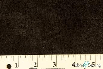 Dark Brown Minky Smooth Soft Solid Plush Faux Fake Fur Fabric Polyester 14 oz 58-60"