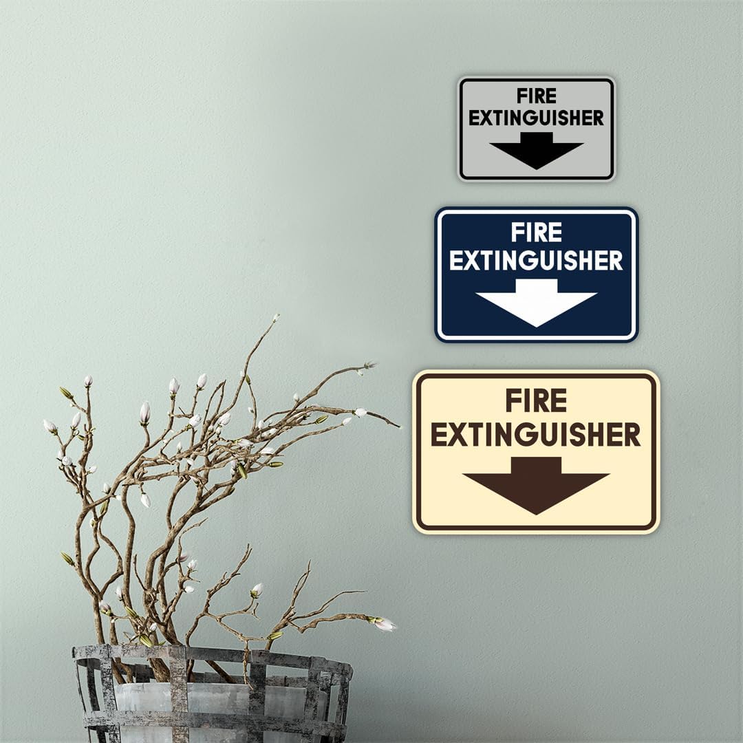 Signs ByLITA Classic Framed Fire Extinguisher (Brushed Gold) - Small image 4