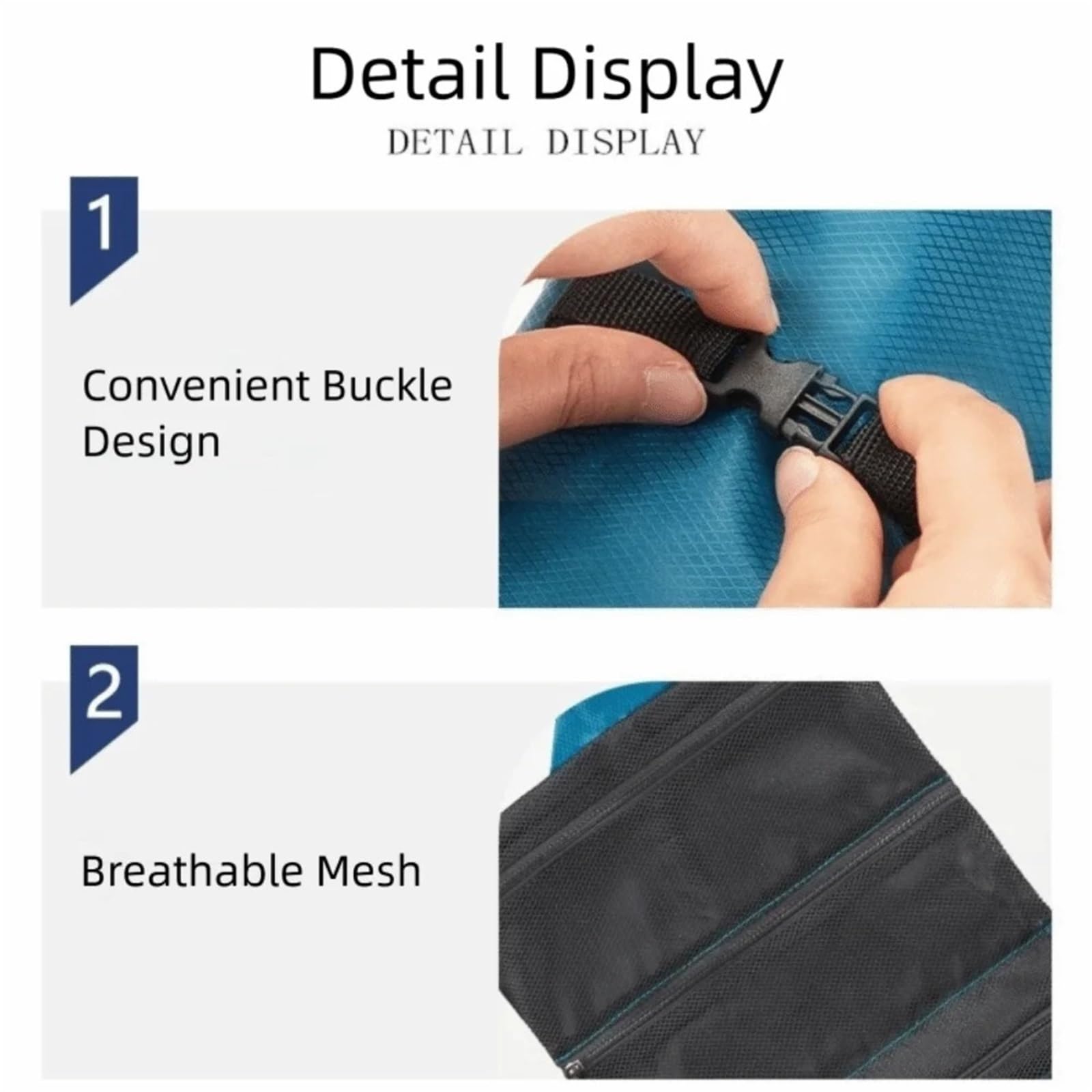 Bolsa de Aseo Plegable portátil Gran Capacidad, Bolsa Lavado Impermeable for Viaje Negocios, cosméticos, 1 Uds para Viajar(Dark Blue)