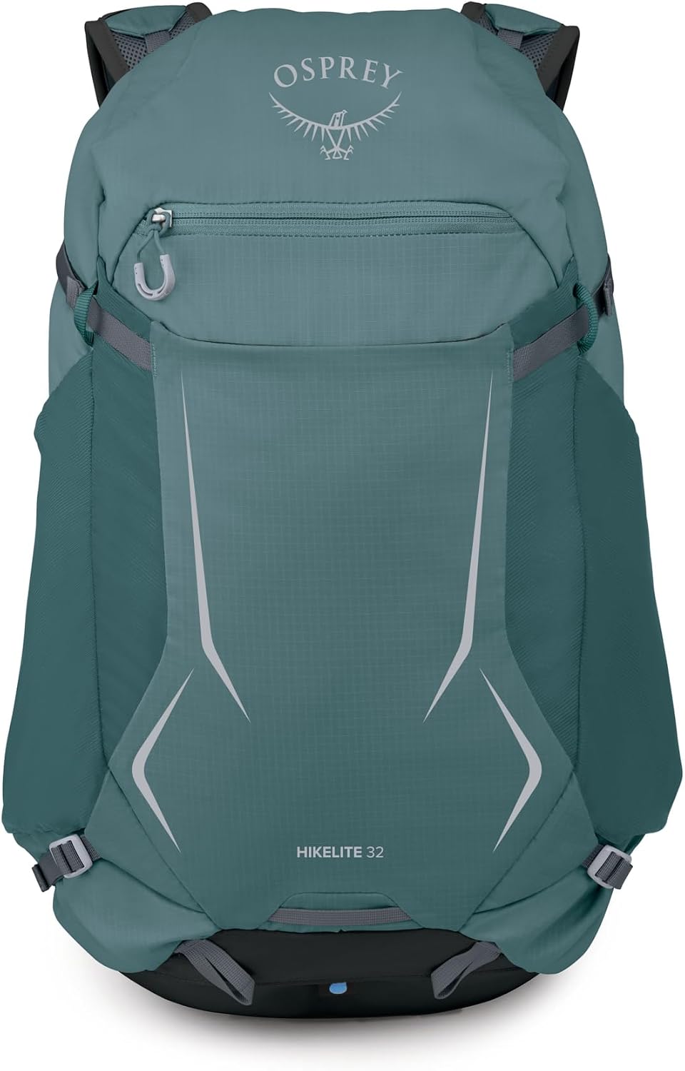 Osprey Hikelite 32L Durable Hiking Backpack - Travel Daypack with Rain Cover for Men and Women, Cascade Blue