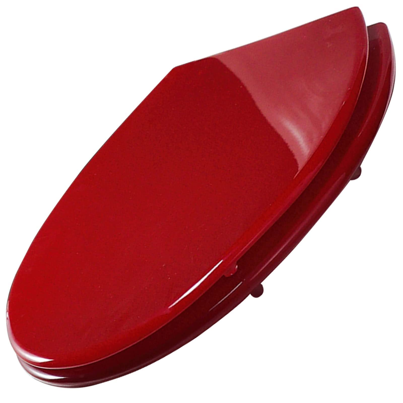 Yzweryxle Red Toilet Lid, Glitter Resin Toilet Seat Elongated Soft Close Quick Release Easy Installation Fit All Standard Oval Shape(Red)