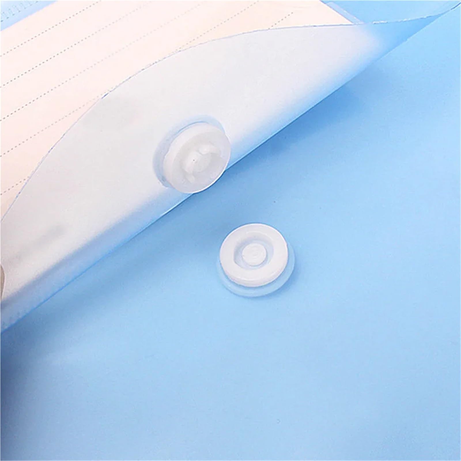 Buste in plastica Portadocumenti formato A4 da 30 pezzi con chiusura a bottone automatico Organizer for cancelleria scolastica for ufficio a casa(Transparent)