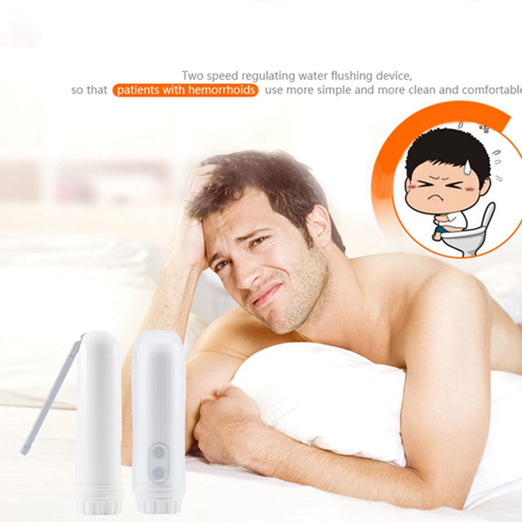 5X Automatico Elettrico Bidet Spruzzatore Viaggio Doccia Vaporizzatore Viaggi Pulizia Portatile-
