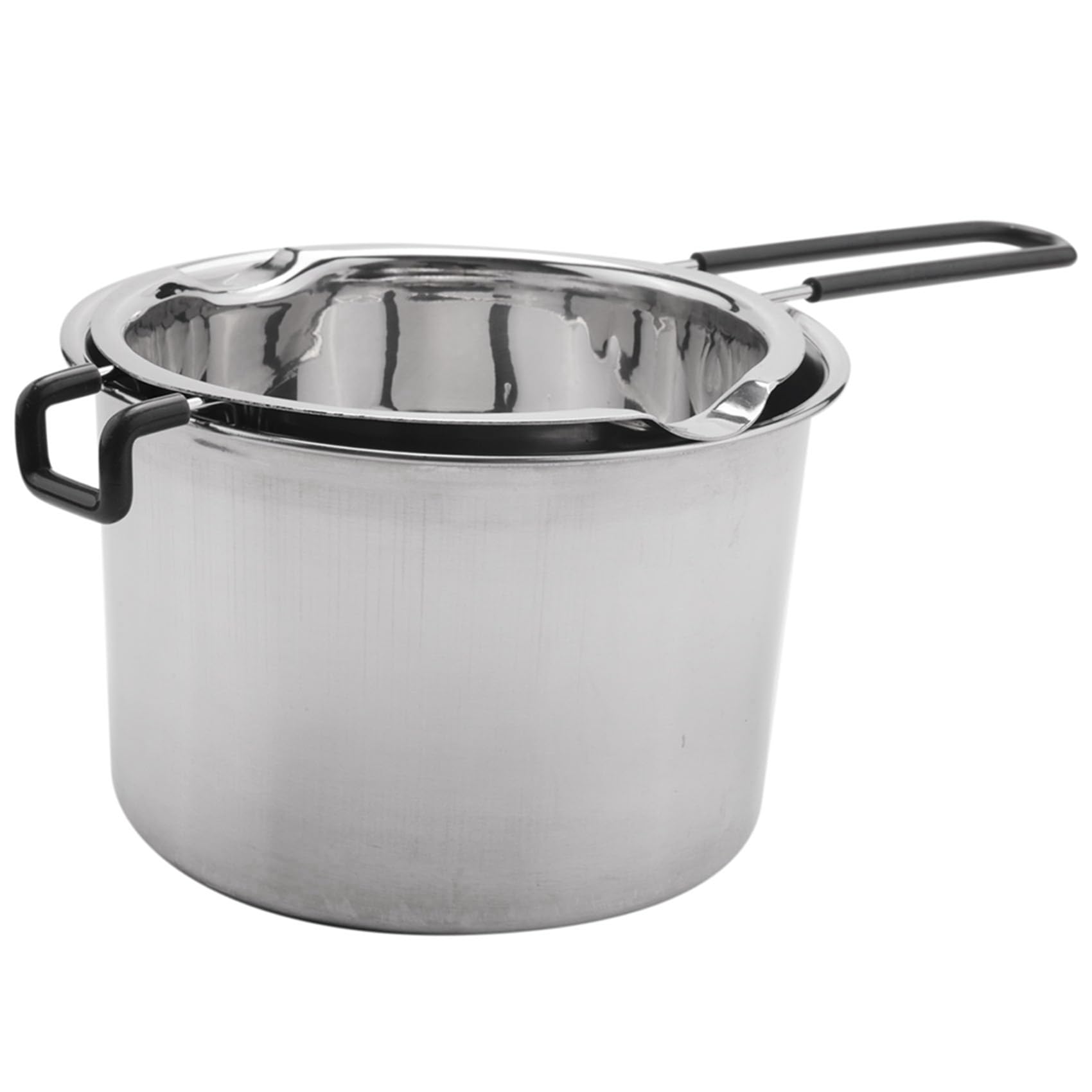 6-Pakowy Zestaw GarnkóW z PodwóJnym Kotłem Tygiel Ze Stali Nierdzewnej do Topienia Czekolady Mydło Woskowe do Produkcji Świec 600Ml i 1600Ml