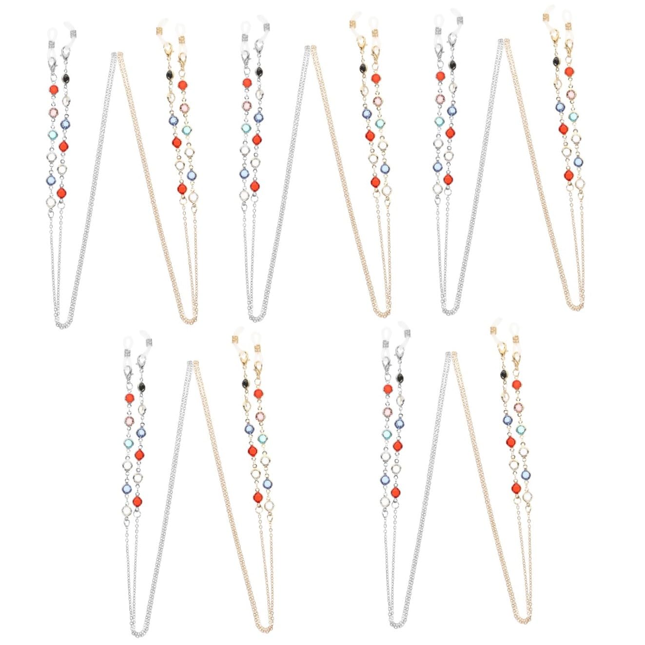 VALICLUD Brillenkette Frauen Leichte Brille Brillenetui Reize Brillen Band Brillenbänder Brillenhalter Für Damen Halskette Mit Brillenhalter Kieselgel