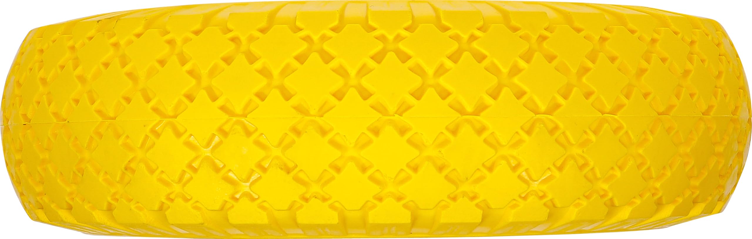 BGS Diy 80652 | Roue pour diable/chariot de transport | PU, jaune/noir | 260 mm