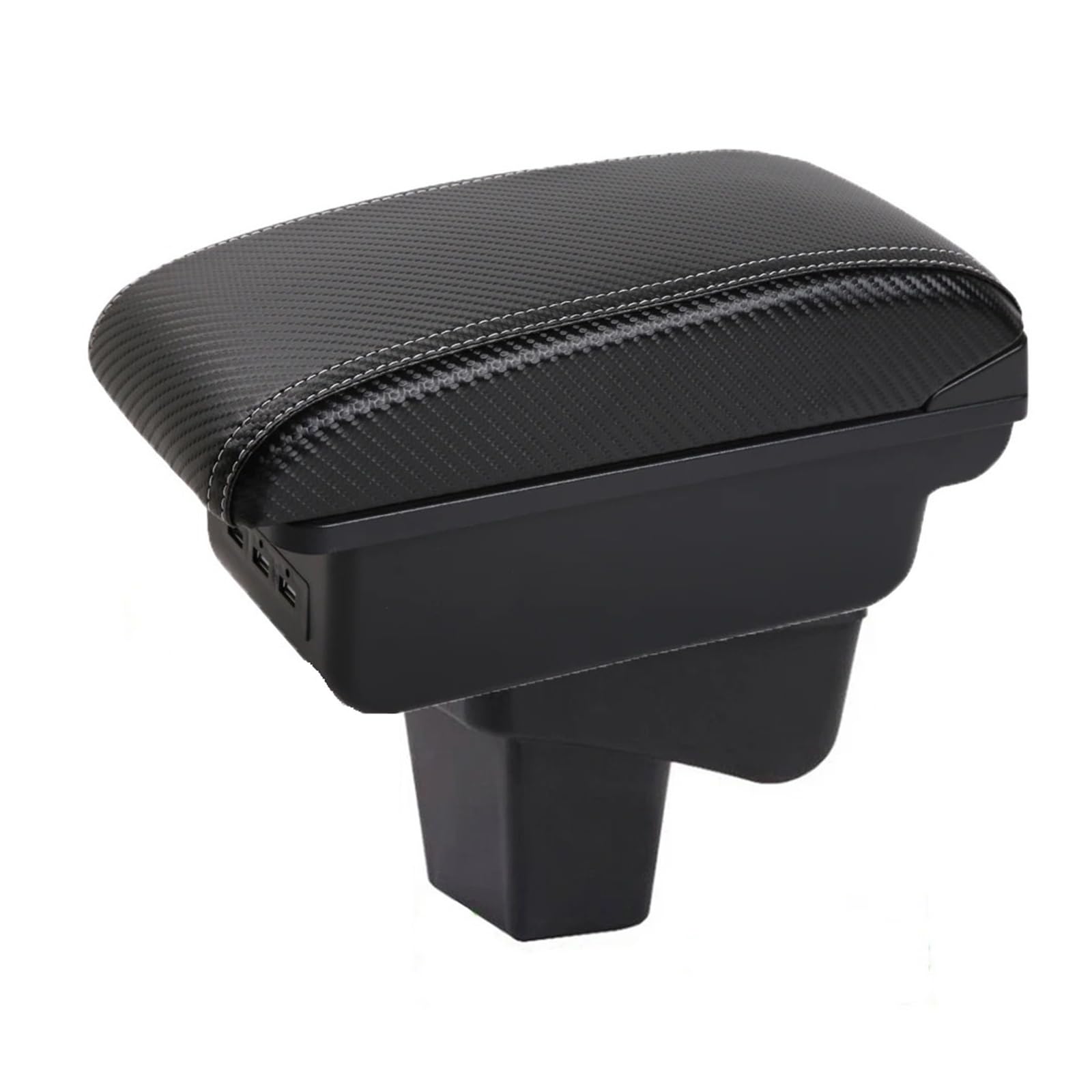 UMDJJU For Grand For Vitara Central Car Armrest Storage Box Elbow Support For Drivers And Passengers Car Centre Console Armrest Box(A-3USB-White line)