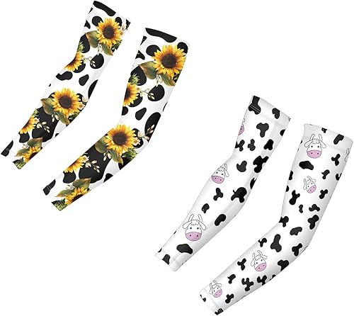 Miniatura 1 de FOR U DESIGNS 2 pares de mangas de brazo para mujer, mangas de brazo de enfriamiento para deportes, de compresión, mangas atléticas al aire libre