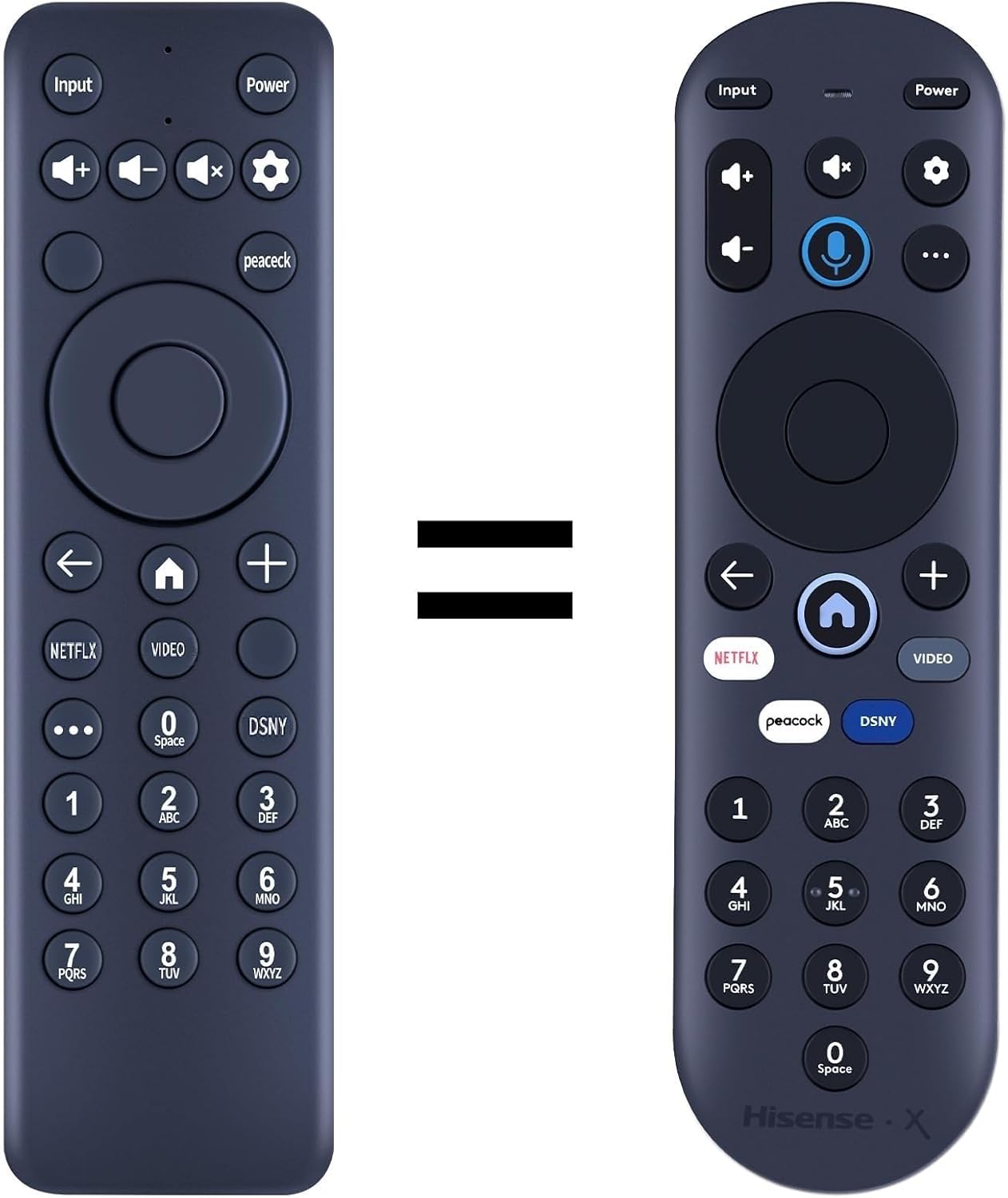 New MG3-R34010/297107 Replacement for Hisense X LED UHD XClass TV 43A6GX 50A6G R34010BA00-00001 Remote Control, for Pioneer Xumo TV (No Voice Function) MG3-R34010/297107 Replcement(IR)