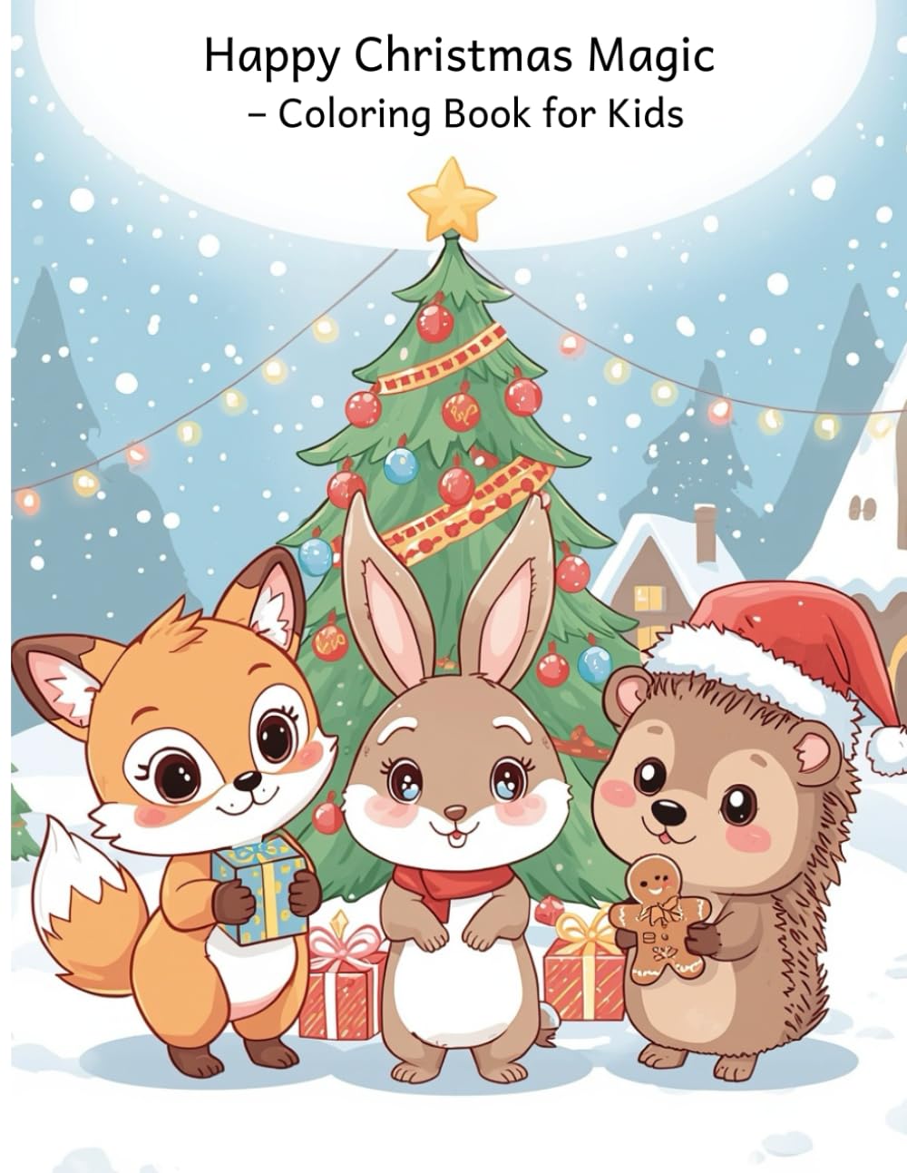 Happy Christmas Magic – Coloring Book for Kids: Easy and Joyful Christmas Coloring Pages for Creative Little Artists