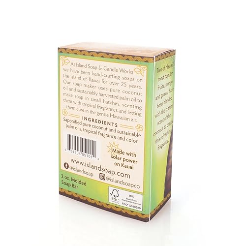 Miniatura 8 de Island Soap & Candle Works Jabón de coco hecho a mano, piñamaracuyá