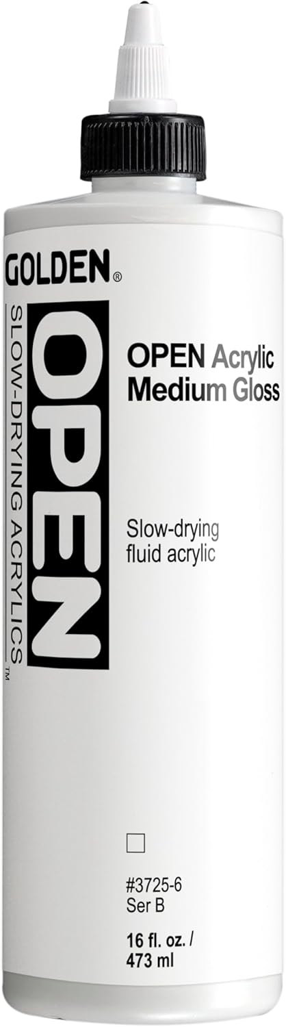 GOLDEN OPEN Slow-Drying Acrylics, Acrylic Medium (Gloss), 16 fl oz.
