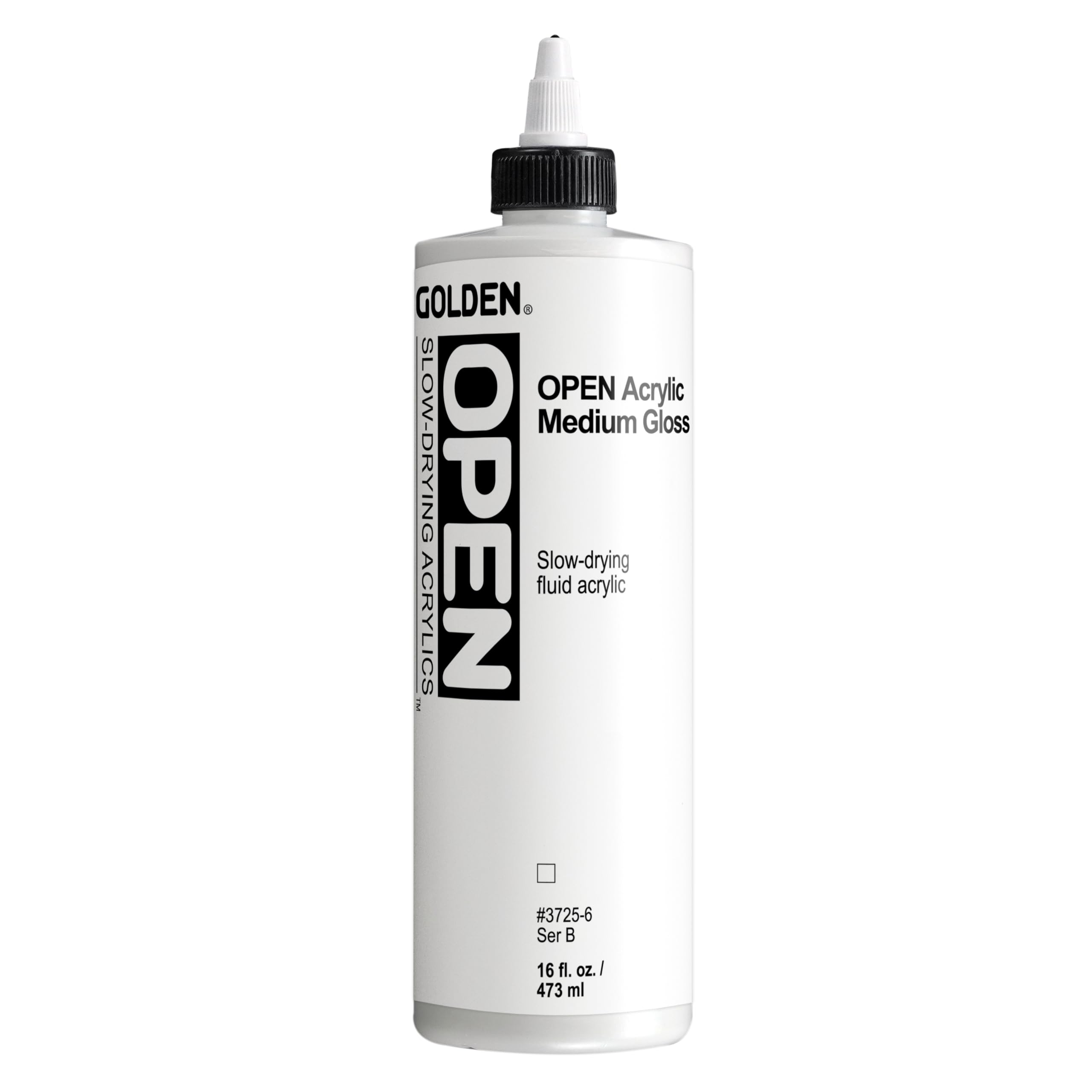Acrylic Medium Gloss Golden Open 473ml pour des finitions d'une brillance exceptionnelle