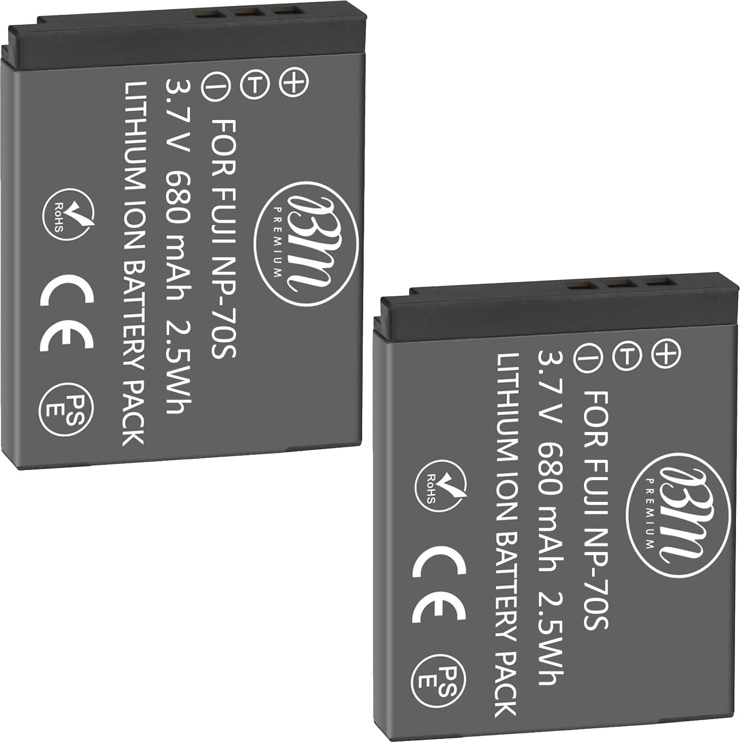Amazon.com: BM Premium 2 Pack of NP-70S Batteries for Fujifilm