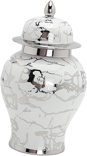 Miniatura 1 de Tarro de cerámica clásico de jengibre, tarro de almacenamiento de frascos organizadores, maceta de escritorio, florero para encimera, hogar, bodas,