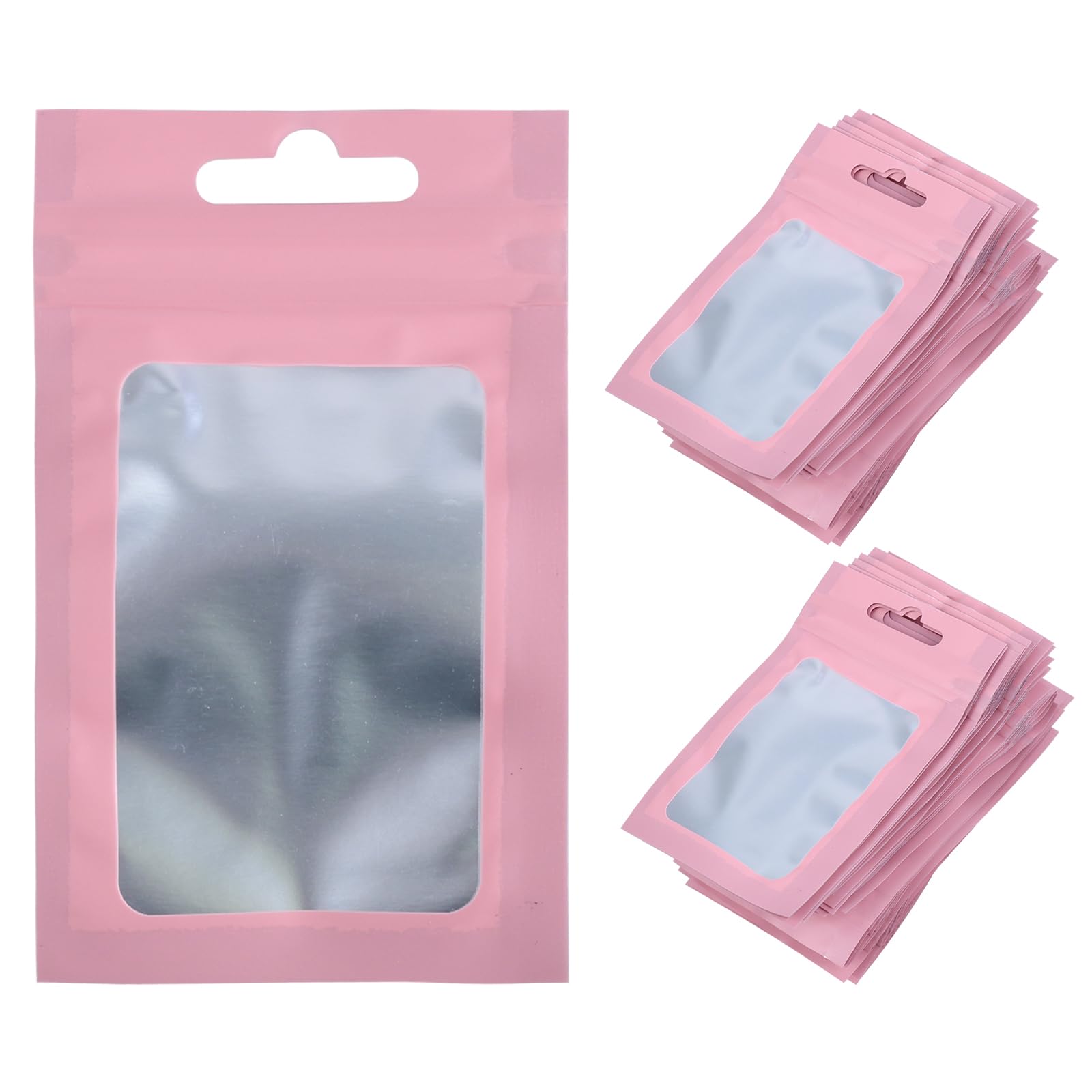 Mylar Bags, 7x10 cm Small Ziplock Foil Sealed Holographic Bag, Smell Proof Sweet Pouches, Resealable Sample Storage Grip Seal for Food Jewelry Sample F6-LSZFD