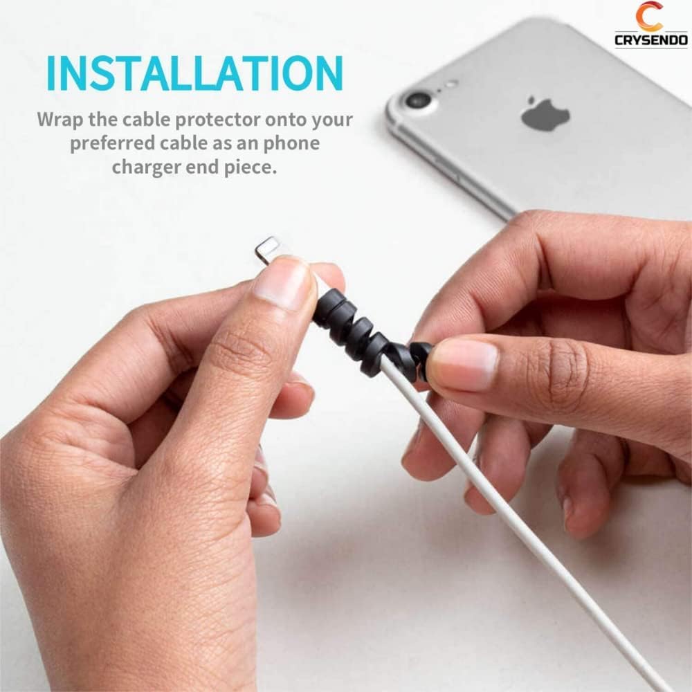 Crysendo Cable Protector Combo - Wraps & Winders -5