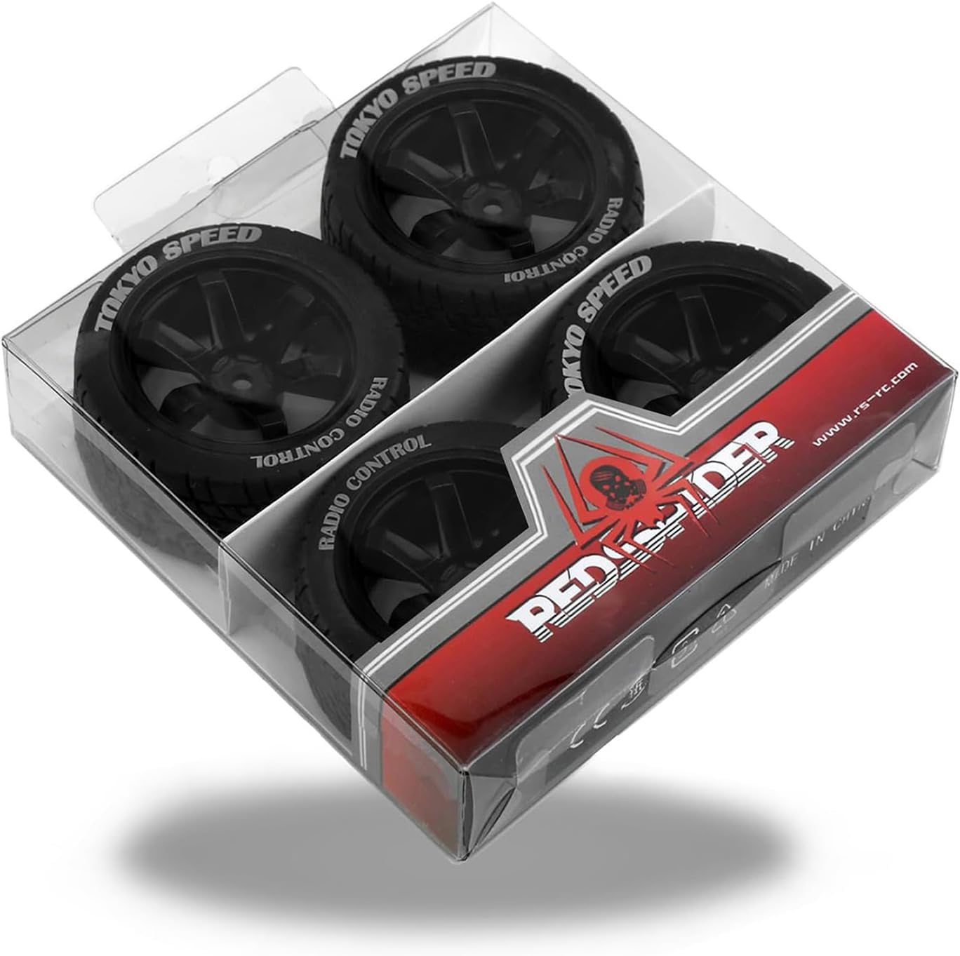 Lifehead 68mm RC On-Road Rally Car Tires and Wheels for 1/10 RC On-Road Touring Drift Car HSP 94123 Tamiya XV01 TT01 TT02B HPI Kyosho FAZER MK2 /12mm Hex