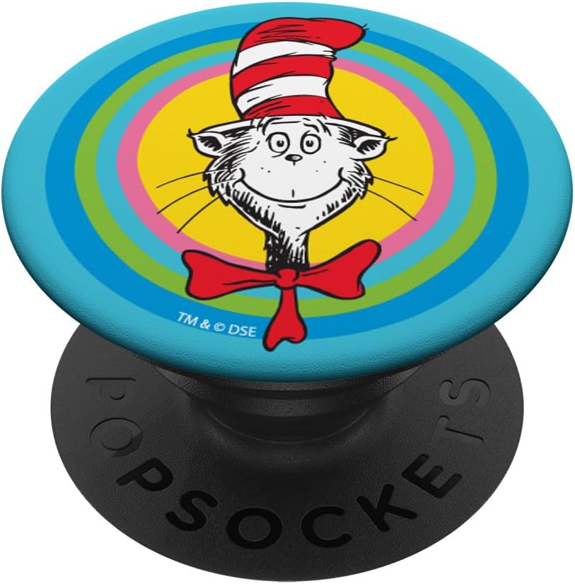 Dr. Seuss Bull's-eye Cat - Colorful PopSockets MagSafe PopGrip for iPhone