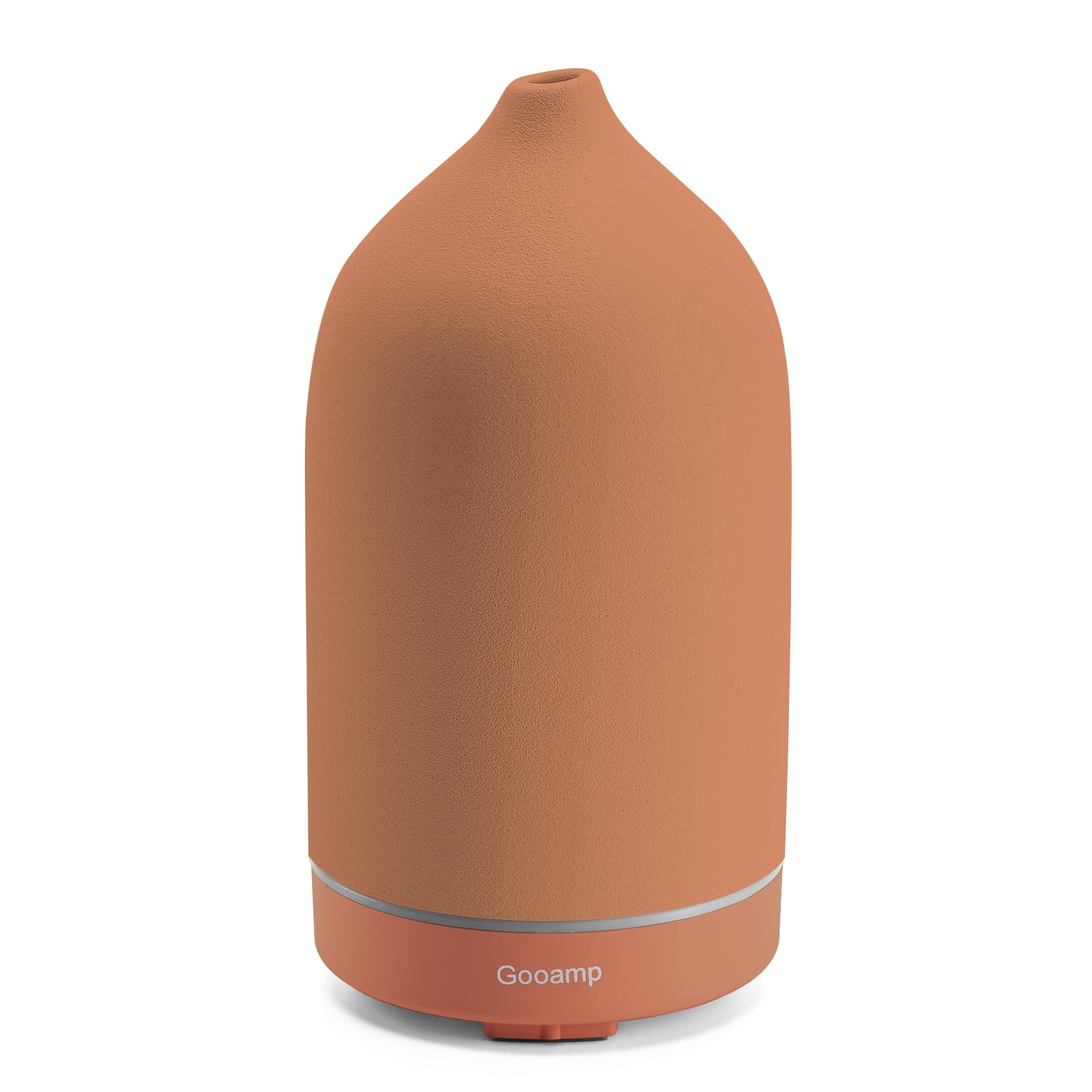 Ceramiczny dyfuzor olejków eterycznych 200 ml, ultradźwiękowy aromaterapia i nawilżacz z 7-kolorowymi światłami LED, automatyczne wyłączanie, podstawa słojów drewna, timer 1H/3H/6H, zapach do domu
