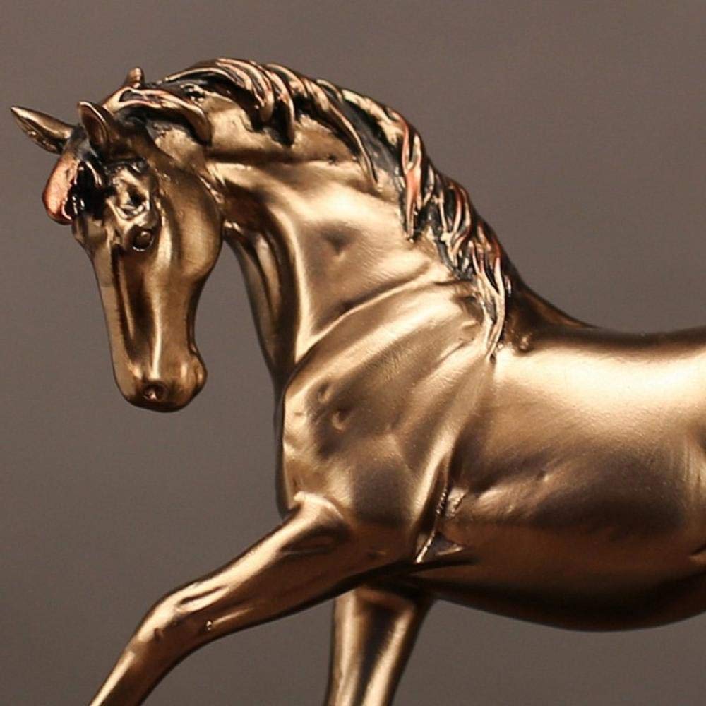 Statue Cheval En Résine Blanche – Déco Intérieure 33x17x8 Cm, Symbole De Réussite, Art Chinois