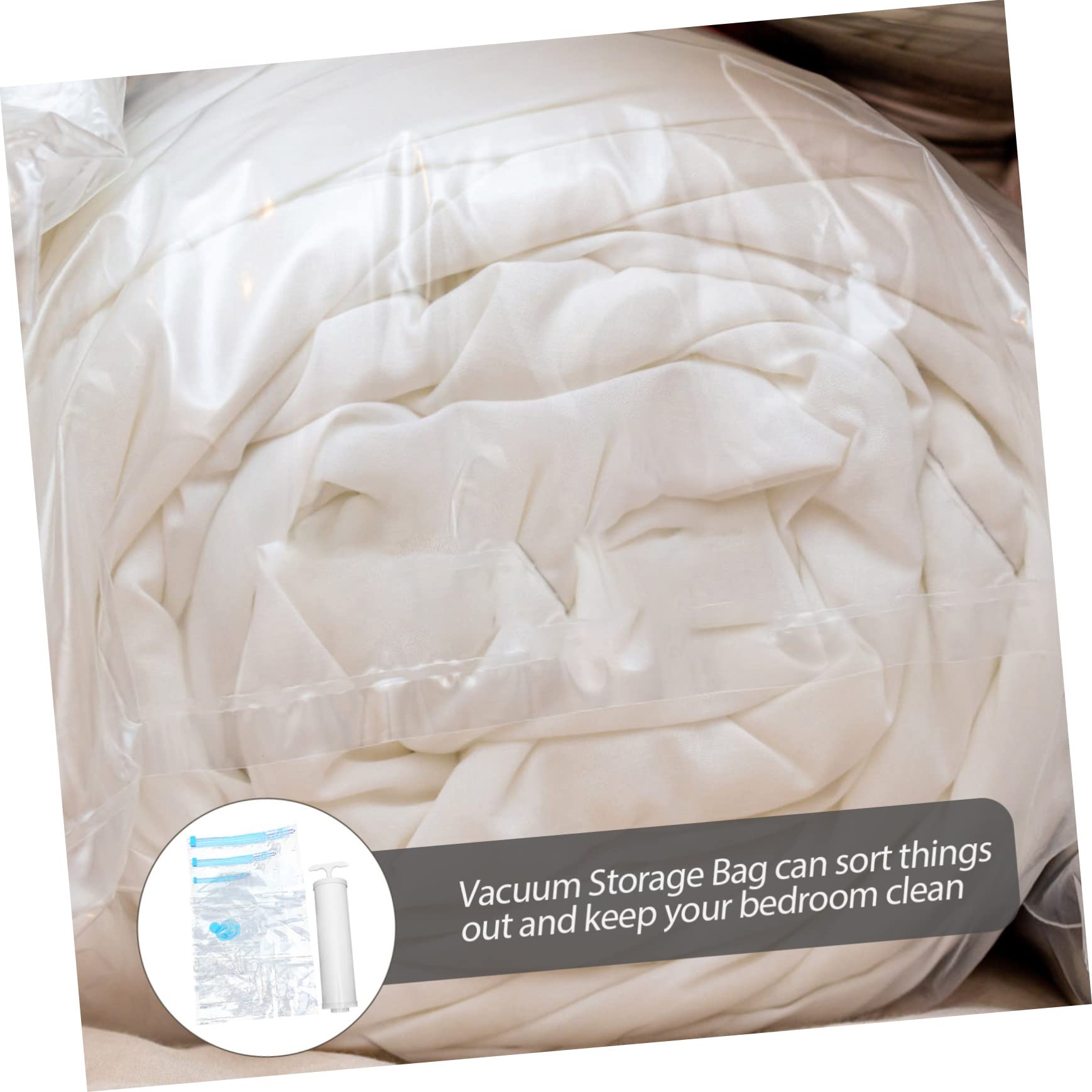 Buste Sottovuoto per Abiti da Viaggio 10 Pezzi Pompa | Pet e Pe, 3 Dimensioni 30x50, 50x70 e 70x100 Cm, Set Riutilizzabile per Casa e Bagno