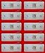 Price comparison product image 24/7 AUTO 10x WHITE 24V side front outline marker lights 4 LEDs trailer chassis truck lorry caravan
