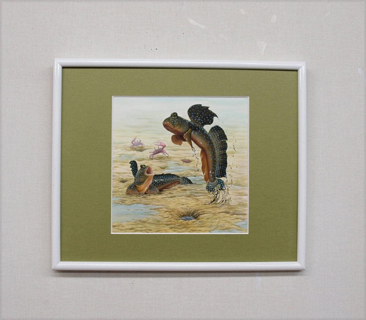水彩画 生物細密画「ヤマメ」 真作